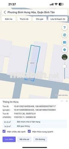 Đất 1/ hẻm 227 Phạm Đăng Giảng (66m2), P.BHH, Q. Bình Tân