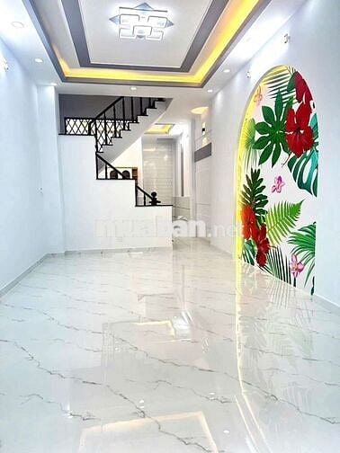 Nhà 441// Lê Văn Qưới 4x13 2lầu 4 phòng 3wc 5tỷ 950 hẻm 6m thông