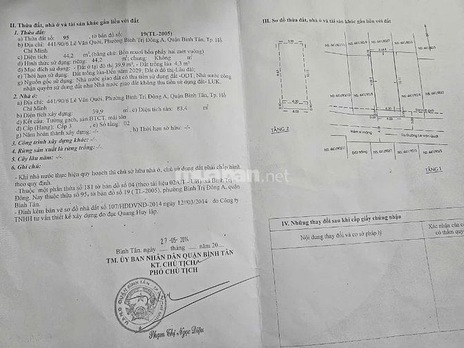 Nhà HXH 441// Lê Văn Quới, P. Bình Trị Đông A