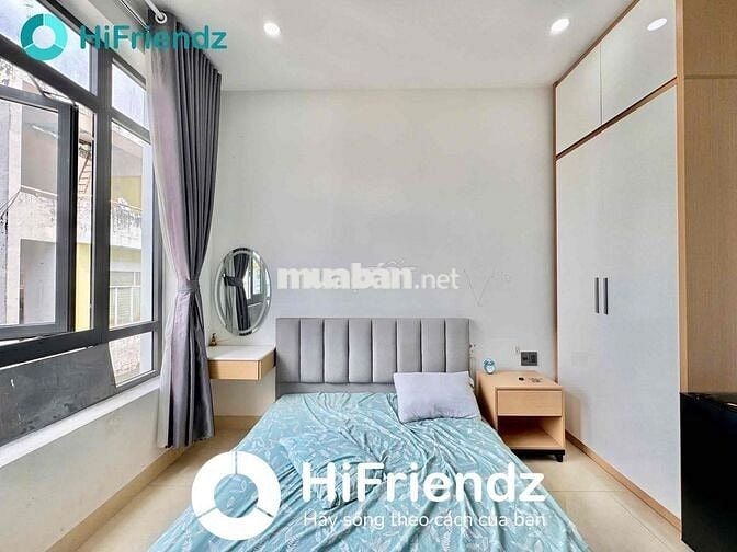 PHÒNG STUDIO FULL NỘI THẤT TÁCH BẾP - CỬA SỔ THANG MÁY