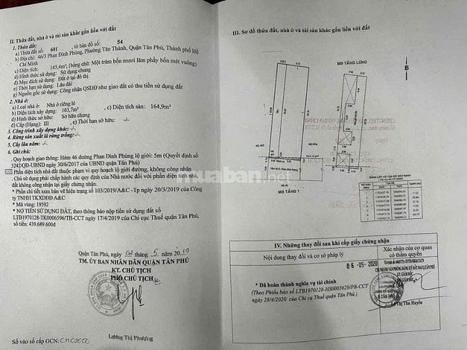 Siêu phấm nhà mặt tiền 103 Bác Ái, P.Tân Thành, Q.Tân Phú