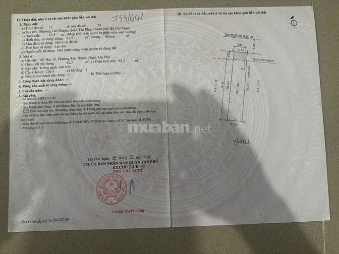 Siêu phấm nhà mặt tiền 103 Bác Ái, P.Tân Thành, Q.Tân Phú