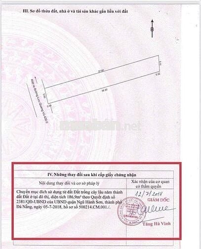 🔥CHỦ CẦN BÁN LÔ ĐẤT 187m2 - KIỆT 6Met LƯU QUANG VŨ. Giá 19triệu/m2 🔥