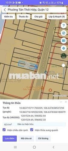 BÁN ĐẤT THỔ CƯ ĐƯỜNG TTH14, QUẬN 12 – SỔ RIÊNG – GIÁ RẺ ĐẦU TƯ NGAY!