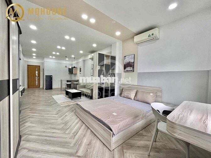 CHO THUÊ CĂN HỘ FULL NỘI THẤT CỬA SỔ, BANCOL NGUYỄN TRÃI QUẬN 1