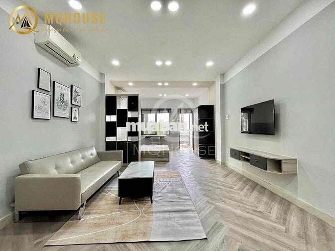 CHO THUÊ CĂN HỘ FULL NỘI THẤT CỬA SỔ, BANCOL NGUYỄN TRÃI QUẬN 1