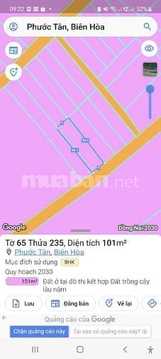 BÁN ĐẤT TẠI PHƯỚC TÂN - BIÊN HÒA