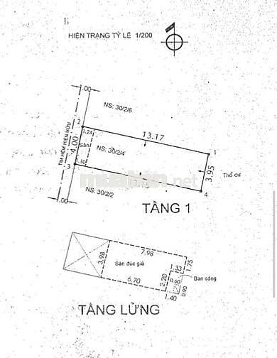 Bán nhà 1 trệt 1 lầu hẽm 30 Đỗ Nhuận, Tân Phú