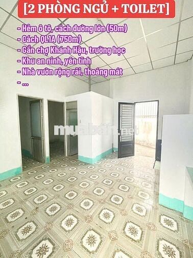 CHO THUÊ NHÀ VƯỜN CHỢ KHÁNH HẬU, TP TÂN AN, LONG AN