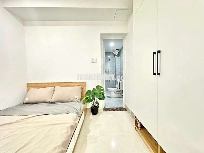Cho thuê chung cư mini 1Pn, Tách bếp, Cửa sổ lớn Full nội thất cao cấp