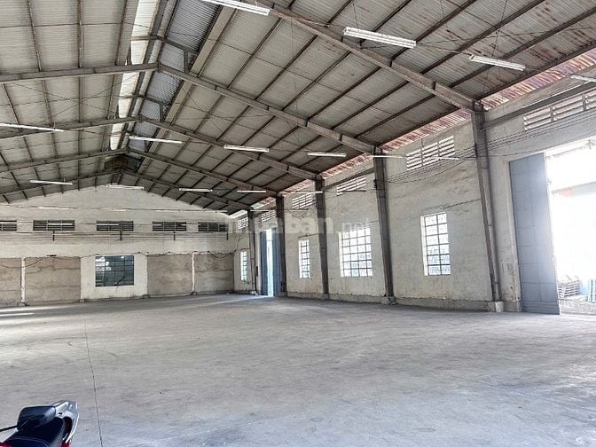 Cho thuê kho xưởng 1000m² Bình Tân, xe container vào được, giá 105k/m²