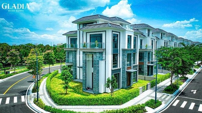 Tham quan thực tế khu compound Nhà Phố - Biệt Thự ven sông Q.2