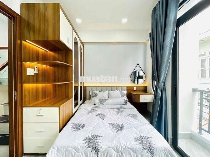 Nhà chính chủ cạnh công viên làng hoa GV, 1 trệt 1 lầu, full nội thất