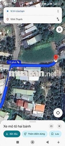 Bán đất 850Tr/120m2 MTĐ Phú Trung, Vĩnh Thạnh, Khánh Hòa, Nha Trang.