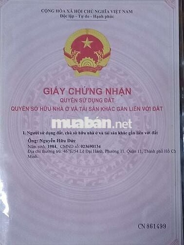 Nhà Long An cách Bình Chánh TP 450m có SHR cần bán!