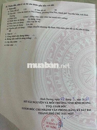 Bán Đất TDC Phú Chánh Gần Trung Tân Hành Chính & Trường Nguyễn Khuyến