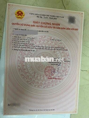 Đất đẹp Phú Mỹ Hiệp gần TT Y Tế Dĩ An