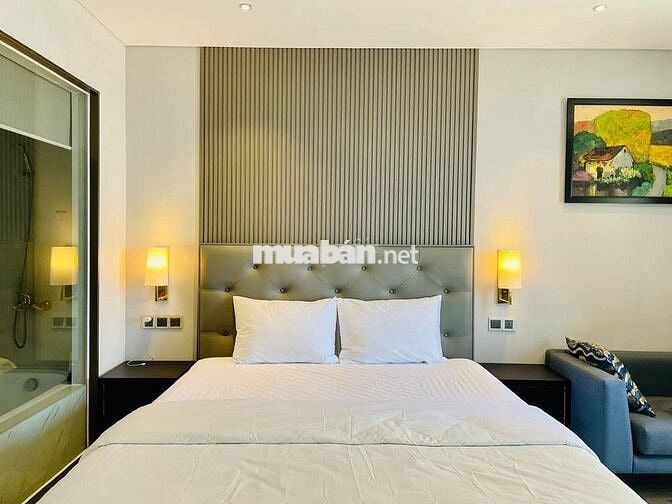 Cho Thuê Căn Hộ Goldenbay , Bồn tắm nằm , Nội thất cao cấp , view biển
