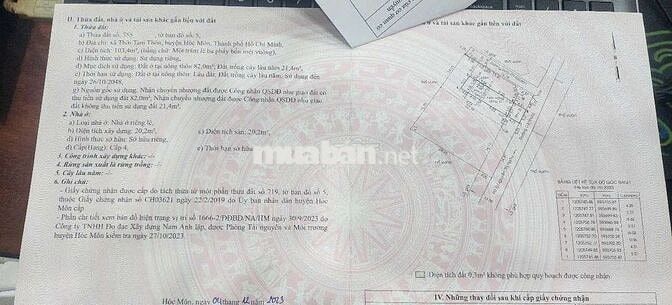 Đất thổ cư trung đông 10 HÓC MÔN