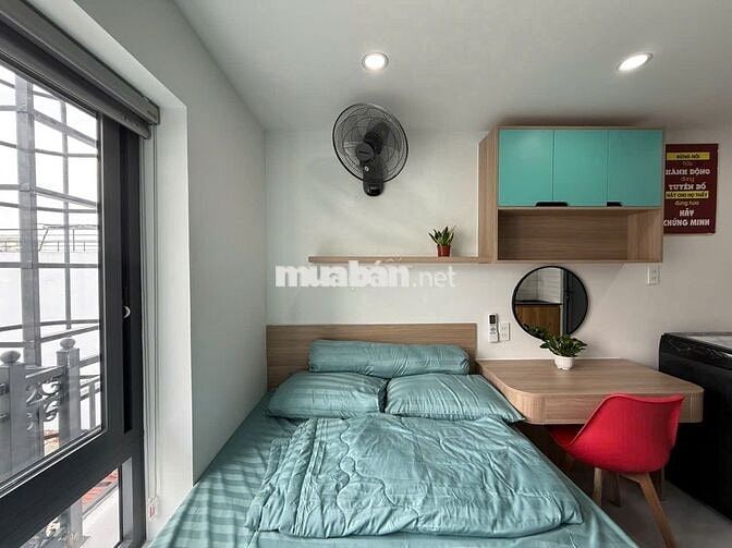 STUDIO 30M2 BAN CÔNG VIEW PHỐ DƯƠNG QUẢNG HÀM GÒ VẤP KẾ Q1 Q3 VLU, IUH