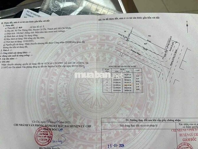 BÁN GẤP LÔ ĐẤT ĐẸP 2MT TRẦN TỬ BÌNH. T.T.HỘI. 180M2. KINH DOANH TỐT