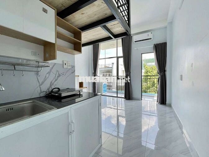 🍲Cho Thuê CĂN HỘ Gác 30m2 gần Etown cộng Hòa 500m Full nội thất