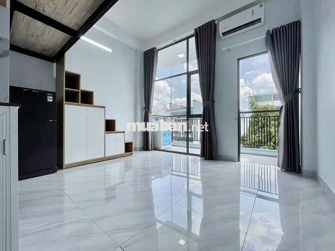 🍲Cho Thuê CĂN HỘ Gác 30m2 gần Etown cộng Hòa 500m Full nội thất