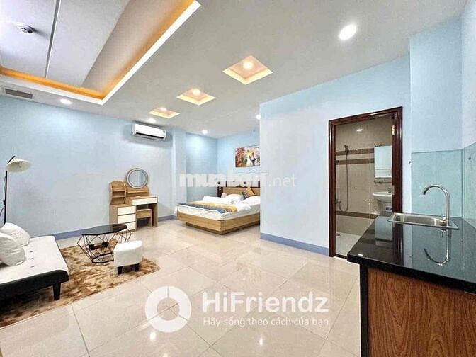 CĂN HỘ DỊCH VỤ FULL NỘI THẤT SIÊU RỘNG GẦN NGÃ TƯ BỐN XÃ