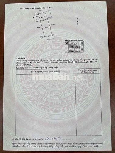 Bán đất 57m² (5x12) đường 8 Linh Xuân, ô tô vào tận nơi, giá 3.65 tỷ