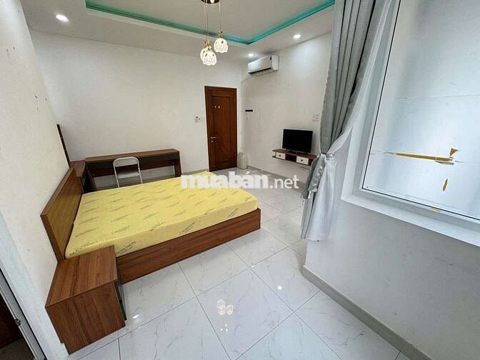 Cho thuê CC mini 1PN, 1WC, 35m2, ban công nội thất cao cấp Chu Văn An