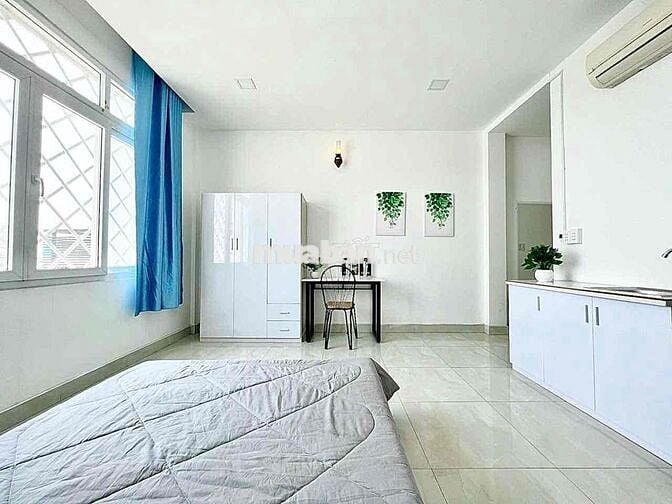 Cho thuê căn hộ Studio Cửa sổ Q4 gần ĐH Luật, ĐH Nguyễn Tất Thành