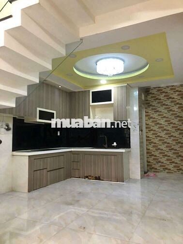 Nhà đẹp hẻm xe tải thông p9 GV. 4x16m lửng 2lầu sân thượng trước sau