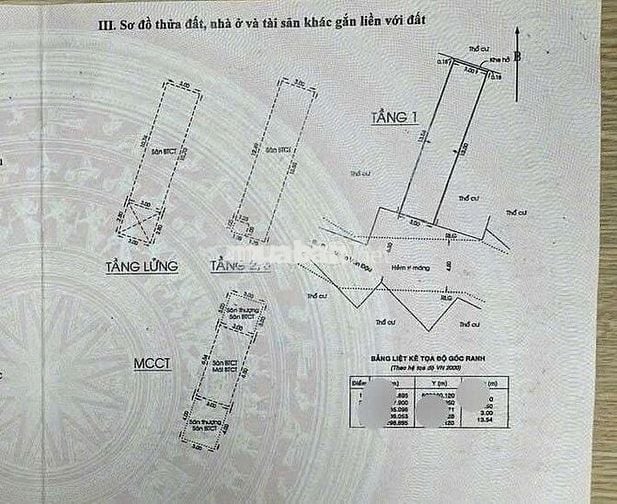 HXH 6M - 42M2 x 5TẦNG - 5PN,4WC  - KO LỘ GIỚI - BÌNH THẠNH  - SỔ ĐẸP