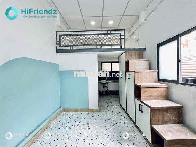 KHAI TRƯƠNG PHÒNG GÁC CỬA SỔ THOÁNG NỘI THẤT CƠ BẢN KHU PHAN XÍCH LONG