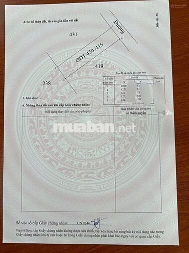 Bán đất đô thị 115m2 ngay khu phố Lộc Du cách Co.opmart, 800Tr bao sổ