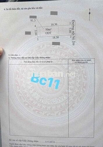 Đất 91m2 gần chợ Bình Chuẩn Thuận An