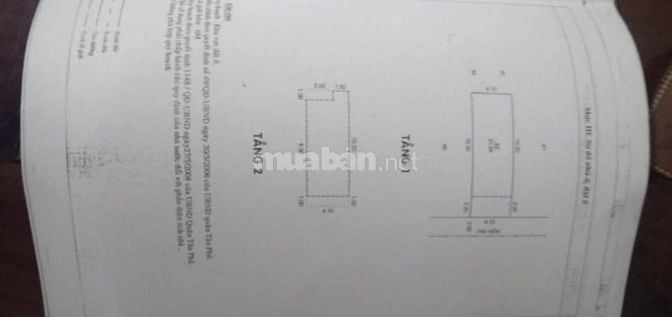 Bán nhà hẻm ô tô – 23/43 Nguyễn Hữu Tiến, Tây Thạnh, Tân Phú