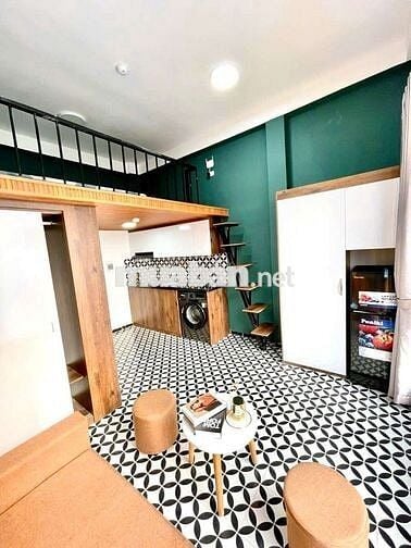 Căn Studio 30m2 Full đồ, ban công, máy giặt riêng tại Khương Thượng