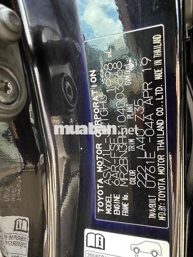 Toyota Camry 2019 2.0G - 5c tự động BH 1 năm