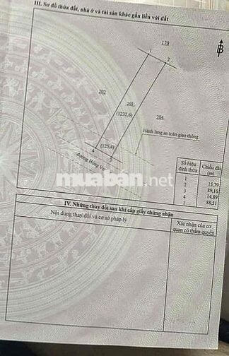 Chính chủ đất trồng cây lâu năm mặt tiền đường Hùng Vương, Nhơn Trạch,