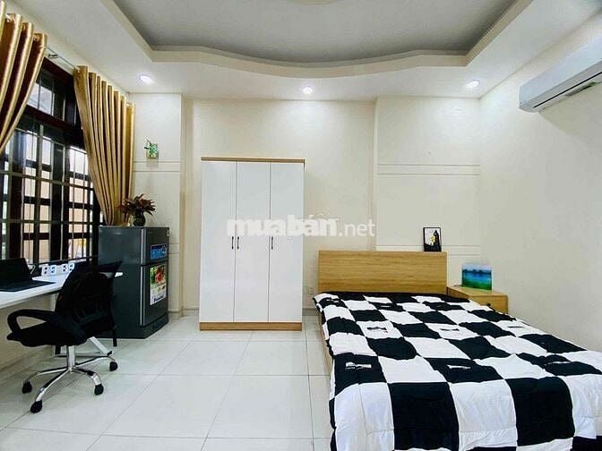 1 PHÒNG NGỦ TÁCH BẾP BAN CÔNG - FULL NỘI THẤT GẦN ETOWN