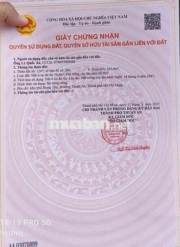 BÁN ĐẤT (5x23) HƯNG ĐỊNH 10 KHU DU LỊCH CẦU NGANG