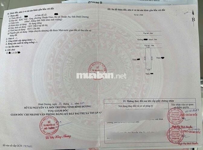 Mặt tiền 200m kdc Việt Sing p. Thuận Giao Thuận An
