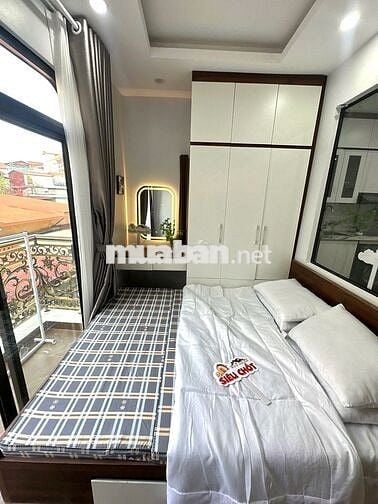Căn hộ 1N1K full nội thất, ngõ ô tô 255 Nguyễn Khang, ban công – 7.5tr