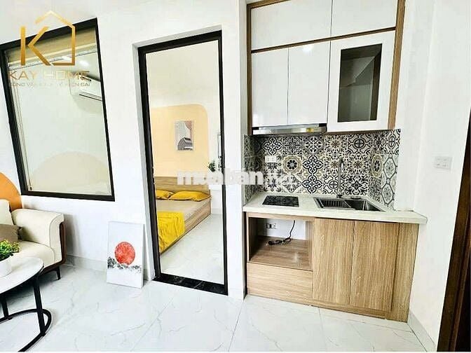 Căn CCMN 35M2 1n1k, studio full đồ, ban công thoáng Tây Sơn
