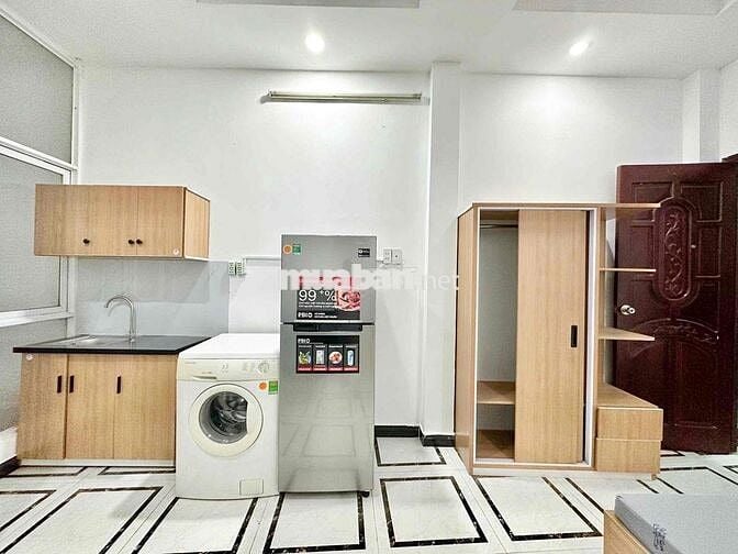 ✅STUDIO FULL NT, CÓ MÁY GIẶT RIÊNG - THANG MÁY, GẦN BỜ KÈ TRƯỜNG SA Q3