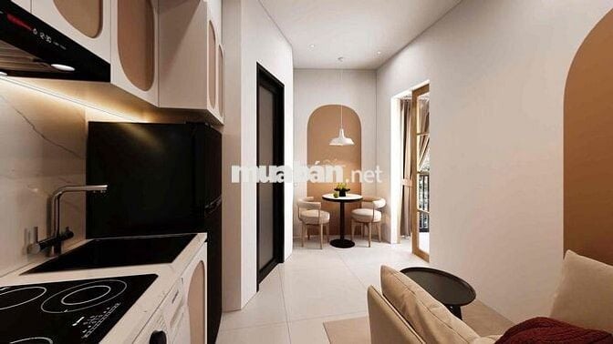 🧧 1 PHÒNG NGỦ TÁCH BẾP - NỘI THẤT CAO CẤP - Y BẢN RENDER 99%, ĐẸP ĐIÊN
