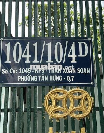 cho thuê nhà hẻm 1041 trần xuân soạn gần cầu rạch ông