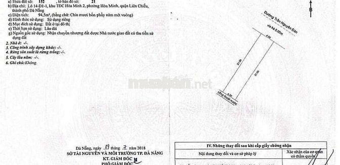 Mặt tiền đường 10m5 Trần Nguyên Đán giá đầu tư