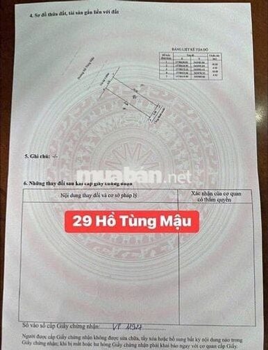Bán nhà đẹp full nội thất kẹp lô đất  bên  sát biển Mt  Hồ Tùng Mậu,